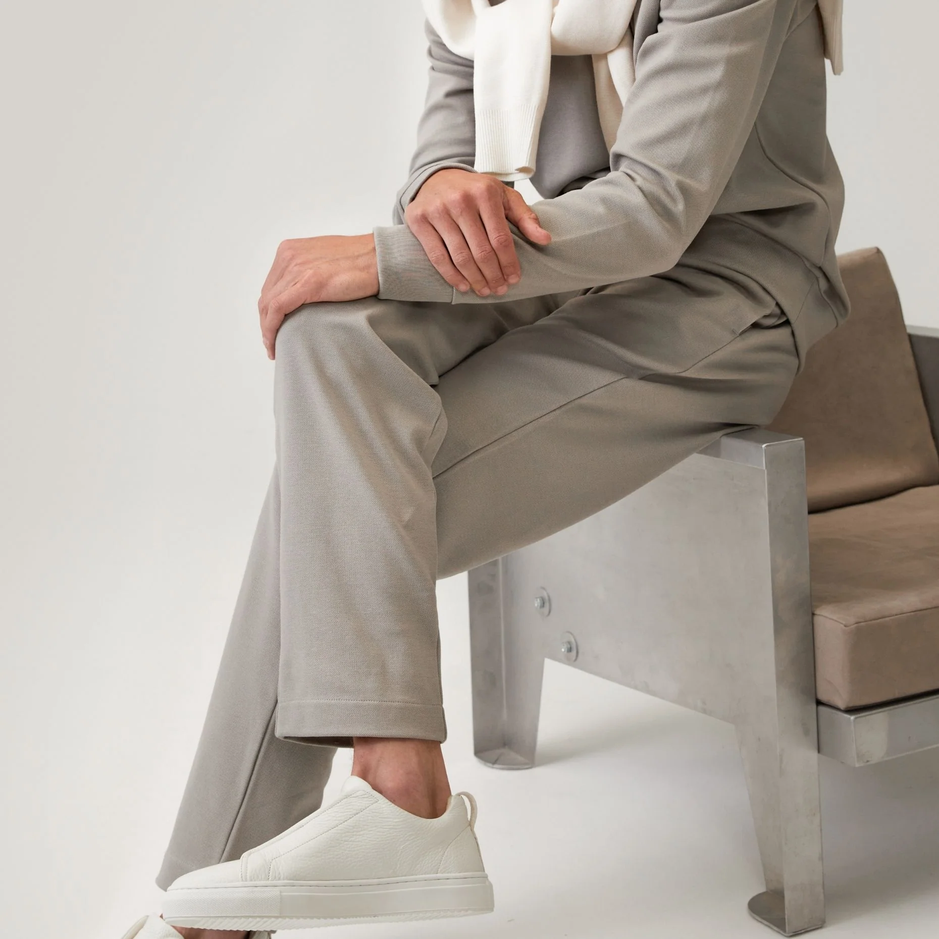 CAIDEN Pique | Stone Grey - Image 7