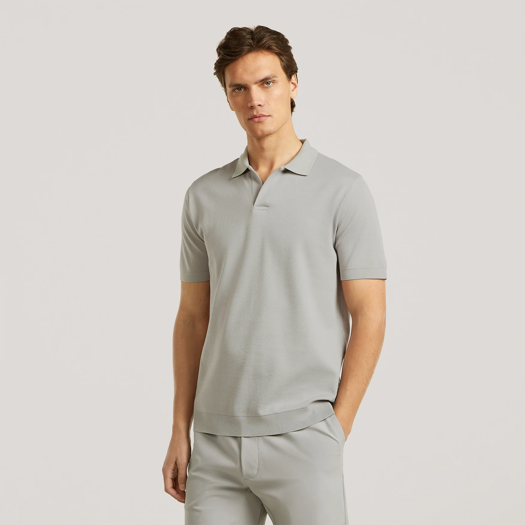 DALEY Pique | Stone Grey - Image 3