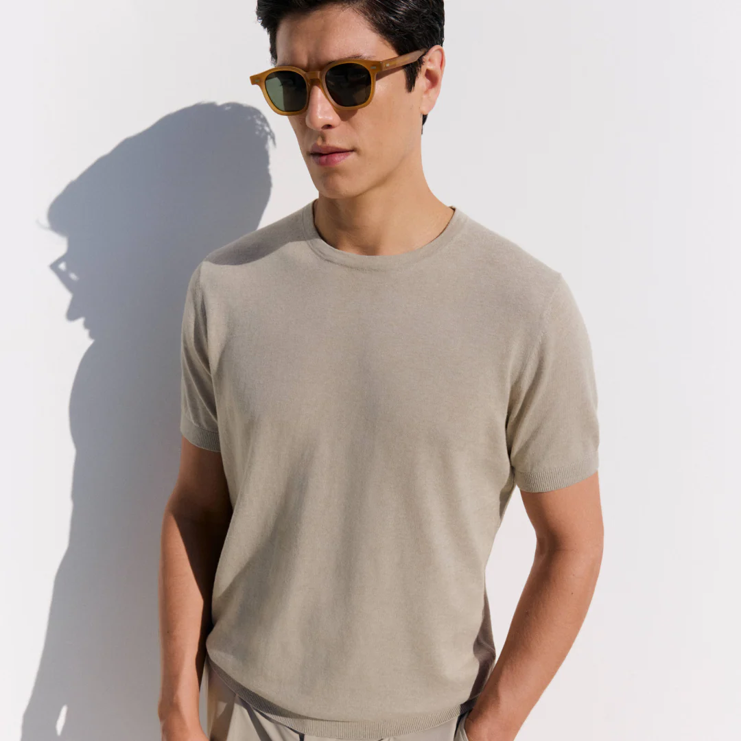 MILES Linen | Dark Stone Beige Melange - Image 4
